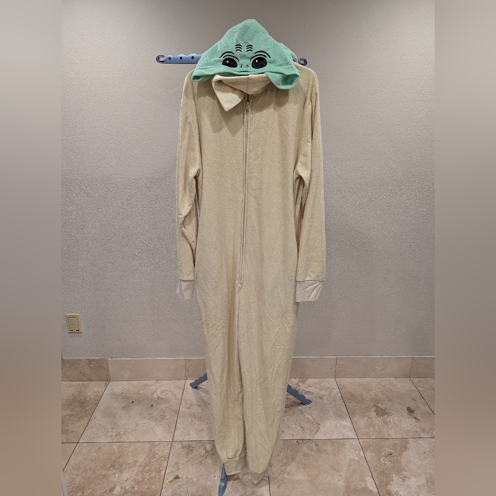 Men's Star Wars Mandalorian The Child Baby Yoda Union Suit Onesie Grogu Men's S